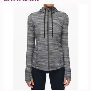 lululemon athletica Heathered grey Women's Zip-Up define jacket ‘Nulu’ size 4